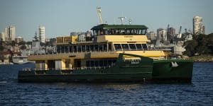 The Fairlight is one of three new Emerald-class ferries that the government bought for the Manly route.