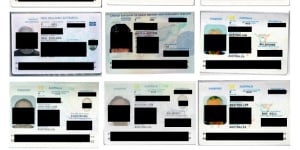 A screenshot showing exposed passport images stored inside the Inspiring Vacations database.