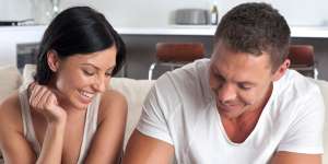 You,too,could be as happy as the couple in this stock image if you just stick to your budget! 