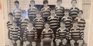 The mighty,undefeated 12As in 1968. The author is in the back row,centre (note the cowlick).