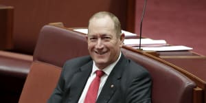 Senator Fraser Anning's political party was approved the same day he was censured by the Senate.