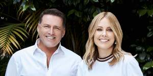 Ally Langdon,right,joined Karl Stefanovic on Nine's Today program in January.