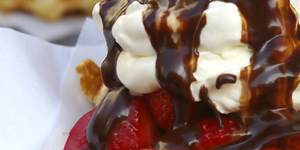 Mouth-watering ... waffles and chocolate are Belgian favourites.