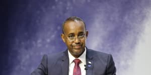 Somalia’s Prime Minister Mohamed Hussein Roble.