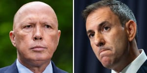 Opposition Leader Peter Dutton and Treasurer Jim Chalmers.