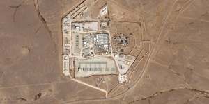 This satellite image shows a military base in Jordan where three US soldiers were killed and 40 wounded.