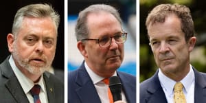 Anthony Roberts,Alister Henskens and Mark Speakman are in the mix for NSW Liberal leader.