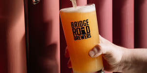 There are two bars and 30 taps at Bridge Road Brewers,Brunswick East