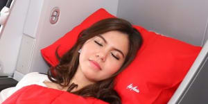 Thai AirAsia X's premium seats convert to a lie-flat bed - something most other low-cost airlines'premium seats don't offer.