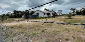 The Wieambilla property in which lived brothers Nathaniel and Gareth Train,along with Gareth’s wife Stacey,and where the shooting took place.