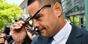 Hayne's lawyer jets to US for depositions in sexual assault case