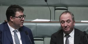 Nationals MP George Christensen and former Deputy PM Barnaby Joyce both spoke up about the need to push back against stronger climate action.