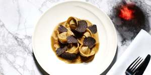 Tortellini with truffle at Tipo 00,Melbourne.