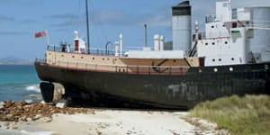 Cheynes IV old whaling ship,Albany,Western Australia. Phtoograph by Getty Images. SHD TRAVEL FEB 26 ALBANY. DO NOT ARCHIVE. 138707465.jpg