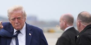 President Donald Trump lands in New Jersey after attending Pope Francis’ funeral.
