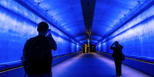 Sydney’s new Metro has become a tourist attraction in itself. 