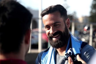 Waiting game: Brosque won't make a decision on his future until after the season's end.
