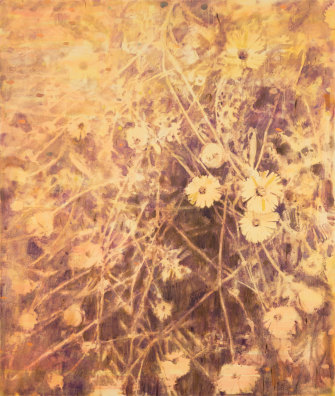 Dane Lovett, 14 days of pollen, 2021, oil and synthetic polymer paint on canvas.