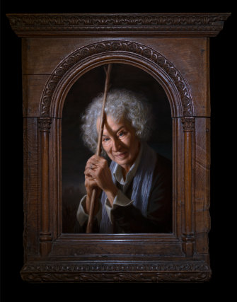 Ralph Heimans’ portrait of author Margaret Atwood.