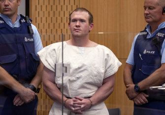 Tarrant's first court appearance, the day after the shootings at which he pleaded not guilty to murder.
