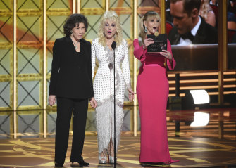 The film’s cast come together to present at the 69th Primetime Emmy Awards in 2017.