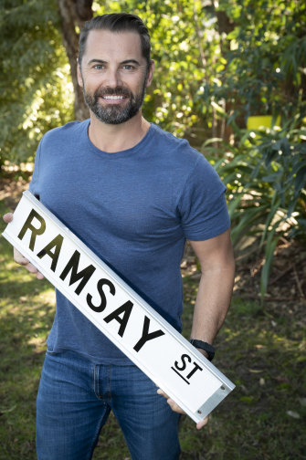 Daniel Macpherson on the Nunawading set of Neighbours, where it all began when he was just 17.