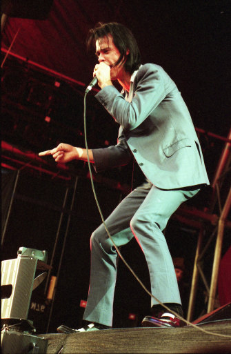 Nick Cave performing on the 1996 Big Day Out tour. 