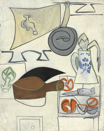 Françoise Gilot, Sink and tomatoes, 1951, oil on plywood. 