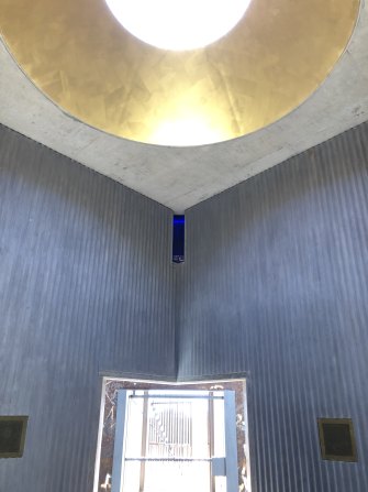 Interior of the Cobar Sound Chapel, by architect Glenn Murcutt and composer Georges Lentz.