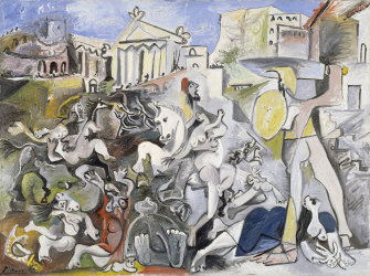 Pablo Picasso, Abduction of the Sabines, 1962, oil on canvas. 