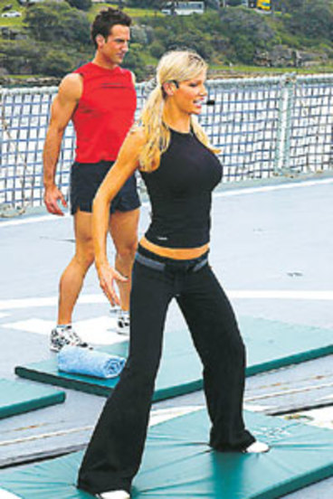 The navy lurk blonde model gets sailors fighting fit