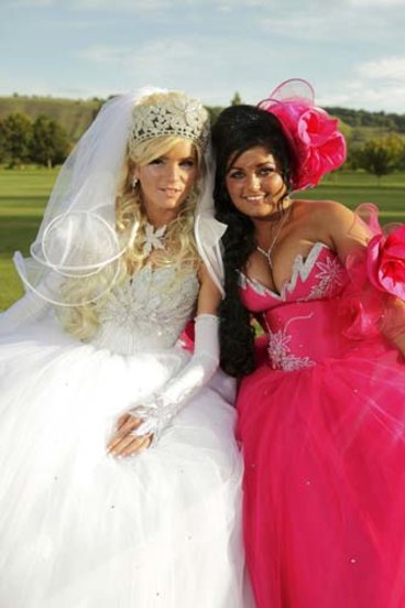 Travellers shop wedding dresses