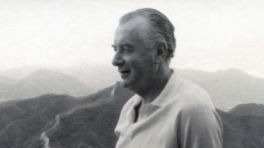 Gough Whitlam on the Great Wall of China during a visit in 1971.