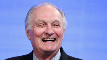 Actor and science advocate Alan Alda addresses the National Press Club of Australia. 