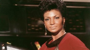 Star power ... Nichols in her role as Lieutenant Uhura.