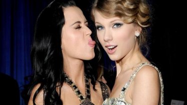 Katy Perry (left) and Taylor Swift in happier days: at the 2010 Grammy awards.