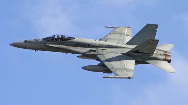 Military assets: Super Hornet fighter jets will be deployed, along with special forces soldiers and 400 air support personnel. This image shows a Classic Hornet.