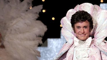 Michael Douglas as Liberace in a scene from <i>Behind the Candelabra</i>.