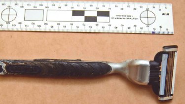A photograph of Gerard Baden-Clay's razor.