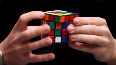 Happy birthday: Google's gift is a playable Rubik's Doodle.