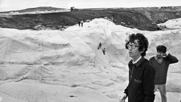 Cover story ... Christo in Sydney's Little Bay in 1969.