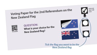 The vote pits the current flag against the new Kyle Lockwood-designed Silver fern. 