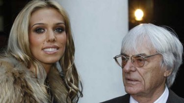 Family affair ... Bernie Ecclestone with his other daughter Petra.