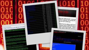Some of the material posted by the hacker who broke into the police computer.