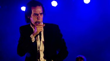 Nick Cave at the Sidney Myer Music Bowl.