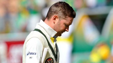Michael Clarke ... scored two in his second innings.