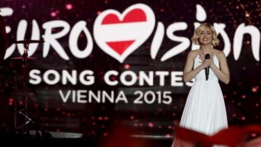 Rousing reception: Russia's Polina Gagarina performs during the Eurovision Song Contest final on May 23.