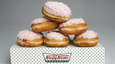 The Iced Dough Vo, a tribute to the famed Iced VoVo and part of a so-called 'Fair Dinkum' range of Krispy Kreme offerings that were designed to lure Australians. The attempt appears to have failed.