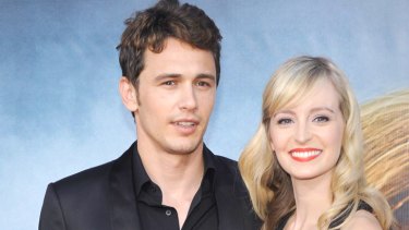 Over ... James Franco with former girlfriend Ahna O'Reilly.