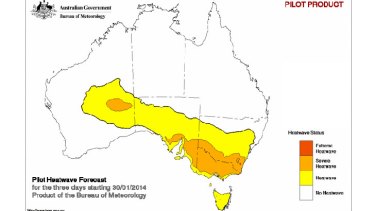 Severe heatwave conditions are forecast for Thursday onwards for all of Victoria.